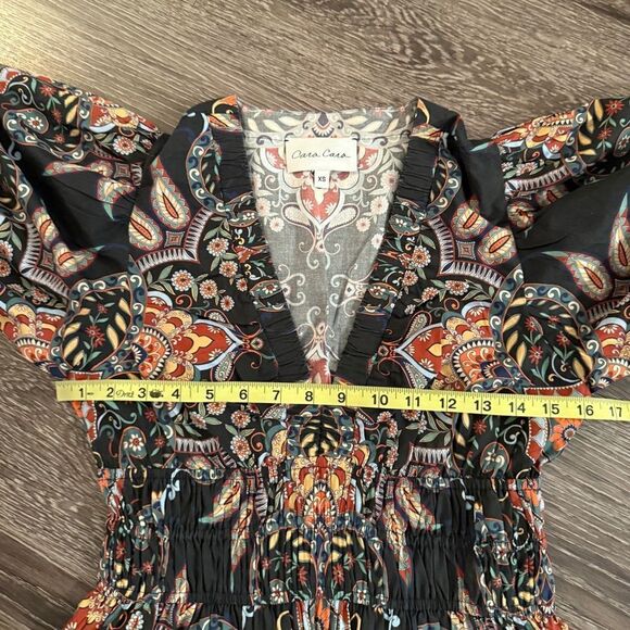 Cara Cara Emmery Cinched-Waist Poplin Peplum Top - Picture 7 of 9